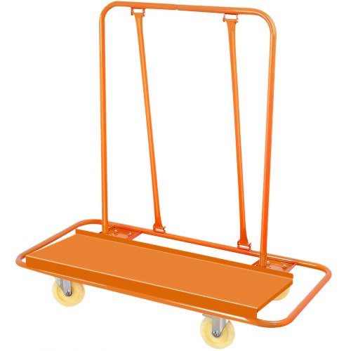 VEVOR Drywall Cart 1600LBS Load Capacity Drywall Cart Dolly Handling Sheetrock Sheet Panel Service Cart Heavy Duty Casters