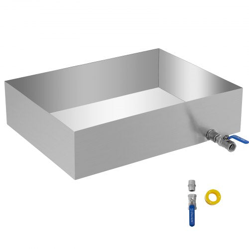 VEVOR Maple Syrup Evaporator Pan 24x18x6 Inch Stainless Steel Maple Syrup Boiling Pan for Boiling Maple Syrup