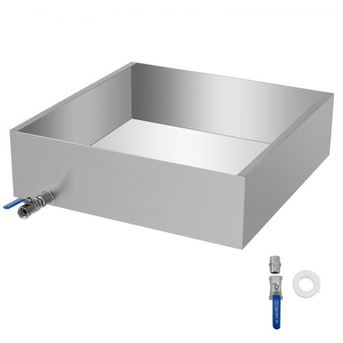 VEVOR Maple Syrup Evaporator Pan 24x24x7 Inch Stainless Steel Maple Syrup Boiling Pan for Boiling Maple Syrup