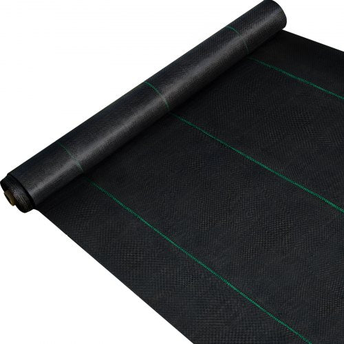 VEVOR Garden Weed Barrier Fabric, 3.24oz Heavy Duty Landscape Fabric, 3x300 ft Weed Block Control for Garden Ground Cover, Woven Geotextile Fabric for Landscaping, Gardening, Underlayment, Black