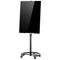 Mobile Magnetic Glass Dry Erase Board with Stand & Wheels, 35.4