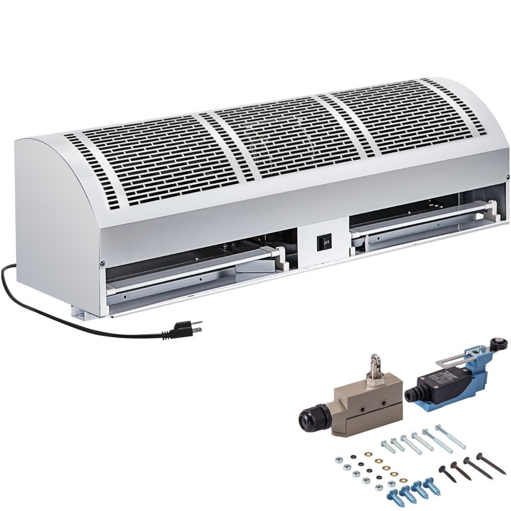 VEVOR Air Curtain 40-Inch Commercial Air Curtain 2 Speeds Door Air Curtain 1667 CFM/1490 CFM with 2 Limited Switches Low Noise Indoor Air Curtain 