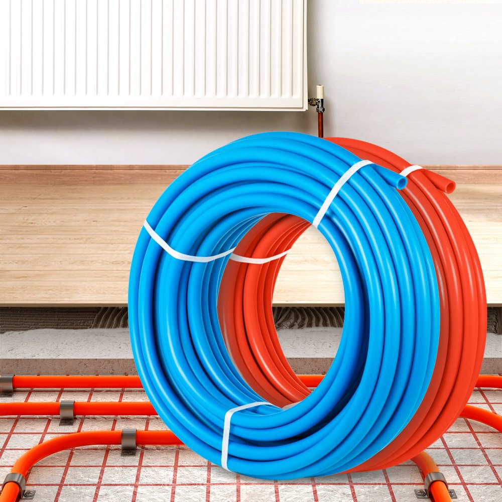 Pex Pipe 2 Rolls 1/2 inch 100 feet Plumbing Water Supply Tubing Tube Tool New 