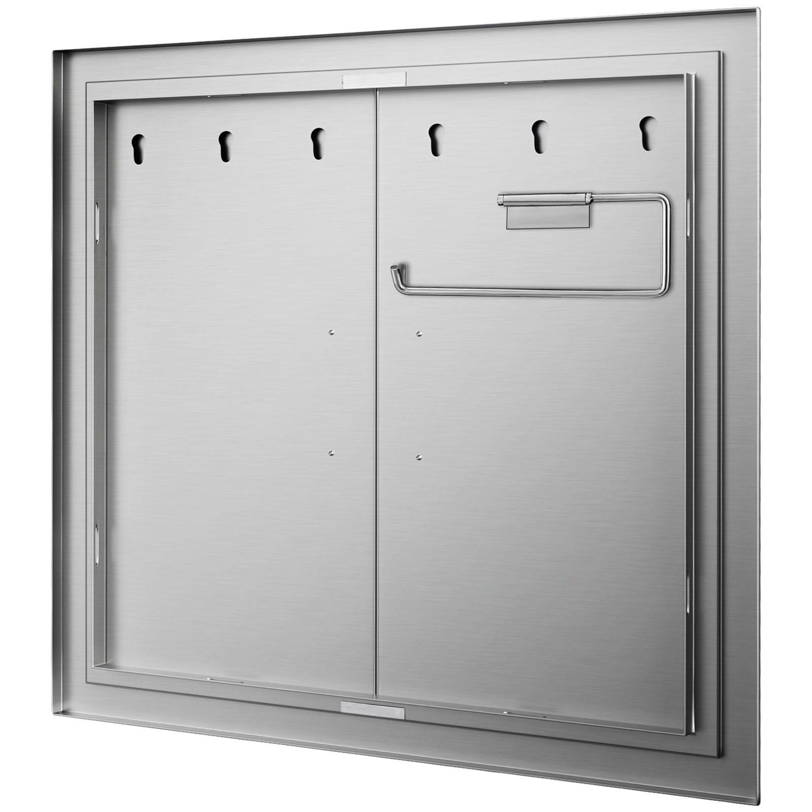 VEVOR 31 Inch BBQ Access Door 304 Stainless Steel BBQ Island 31W x 31H Inchs Double Door with Paper Towel Holder for Outdoor Kitchen 