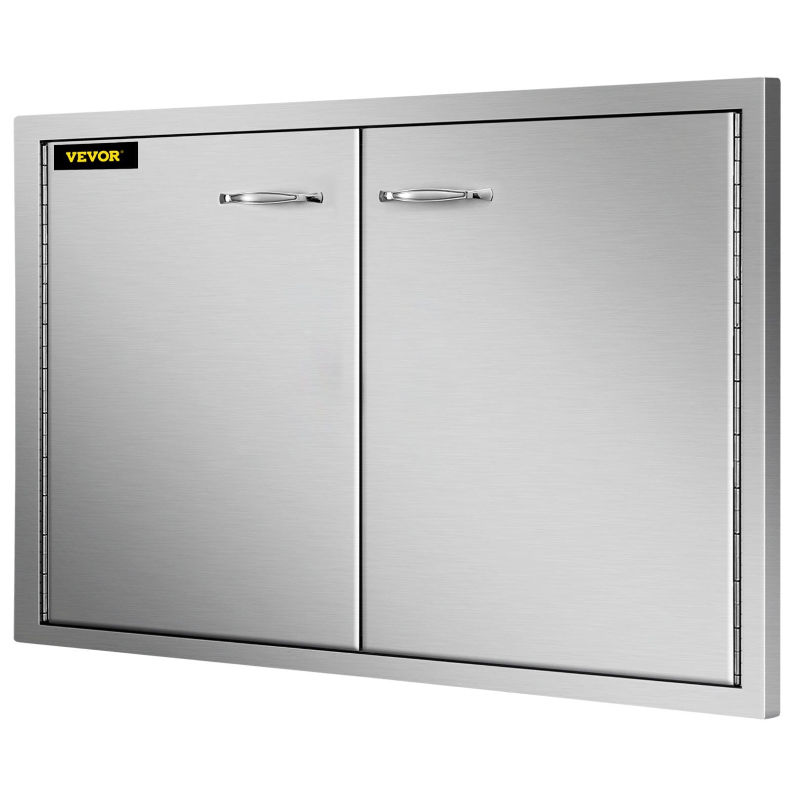 VEVOR BBQ Access Door 33W x 22H Inch, Double BBQ Door Stainless Steel, Outdoor Kitchen Doors for BBQ Island, Grilling Station, Outside Cabinet 