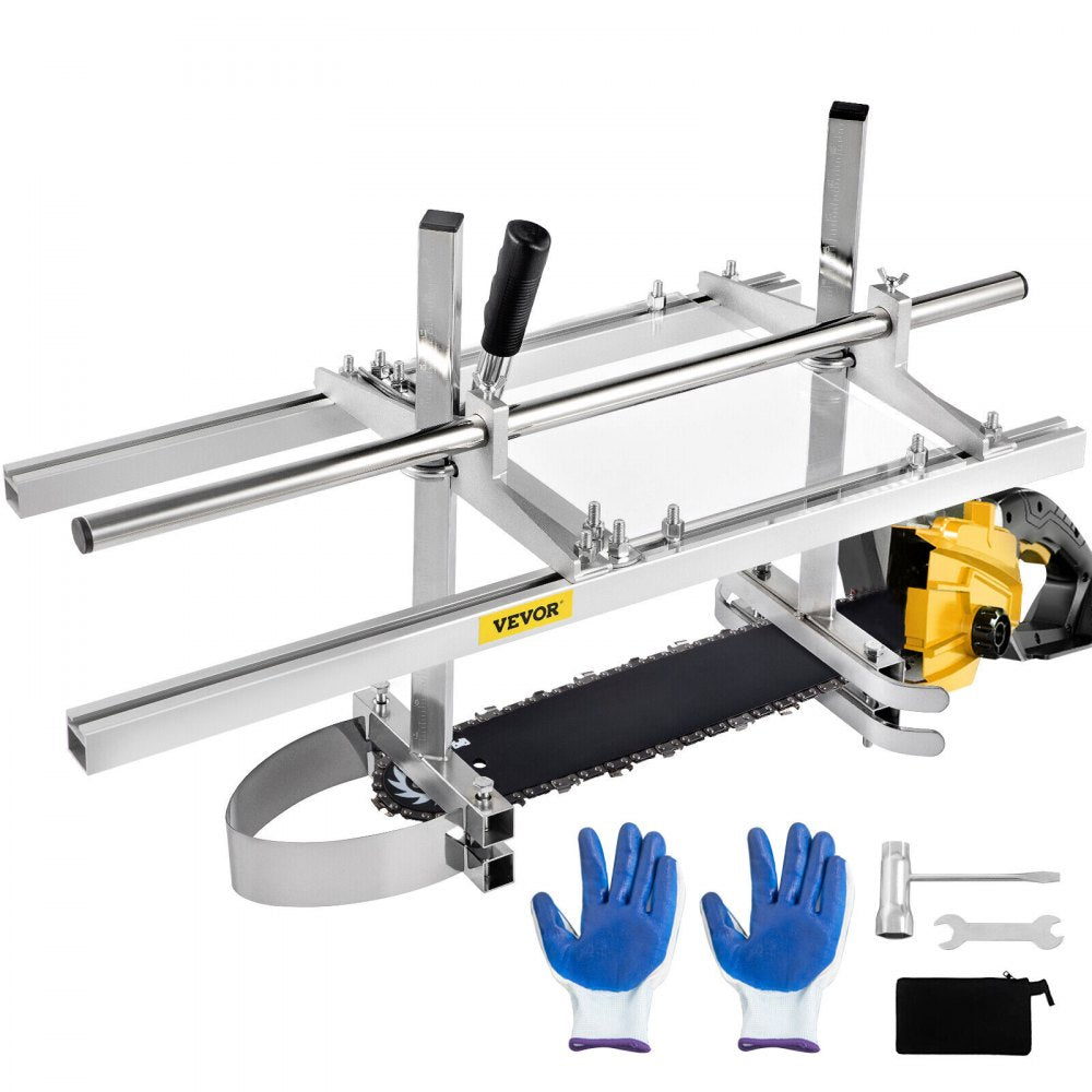 VEVOR Chainsaw Mill Planking Milling 14&quot; to 36&quot; Guide Bar Wood Lumber Cutting Portable Sawmill Aluminum Steel Chainsaw Mill for Builders and Woodworkers 