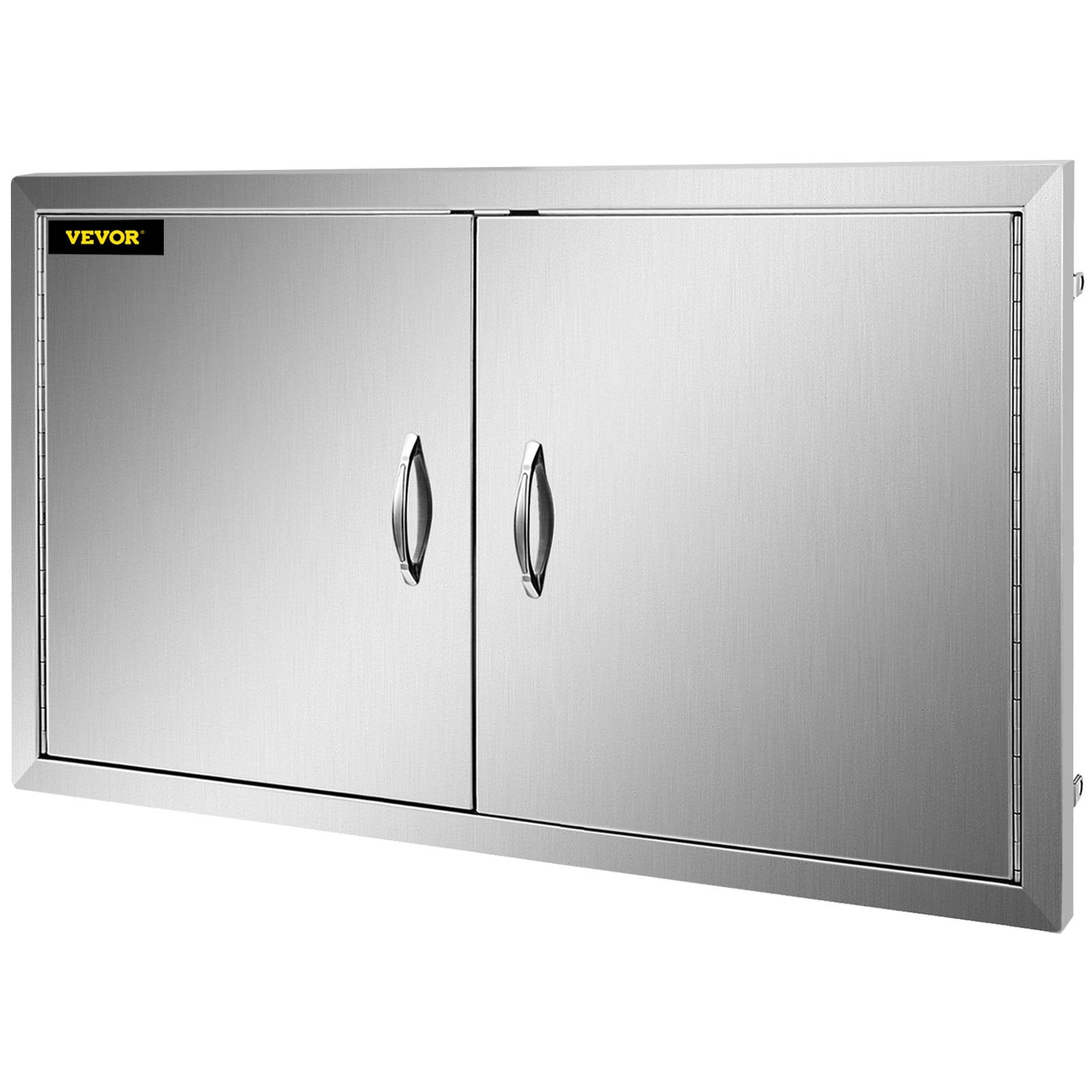 VEVOR BBQ Access Door 39W x 26H Inch, Double BBQ Door Stainless Steel, Outdoor Kitchen Doors for BBQ Island, Grill Station, Outside Cabinet 