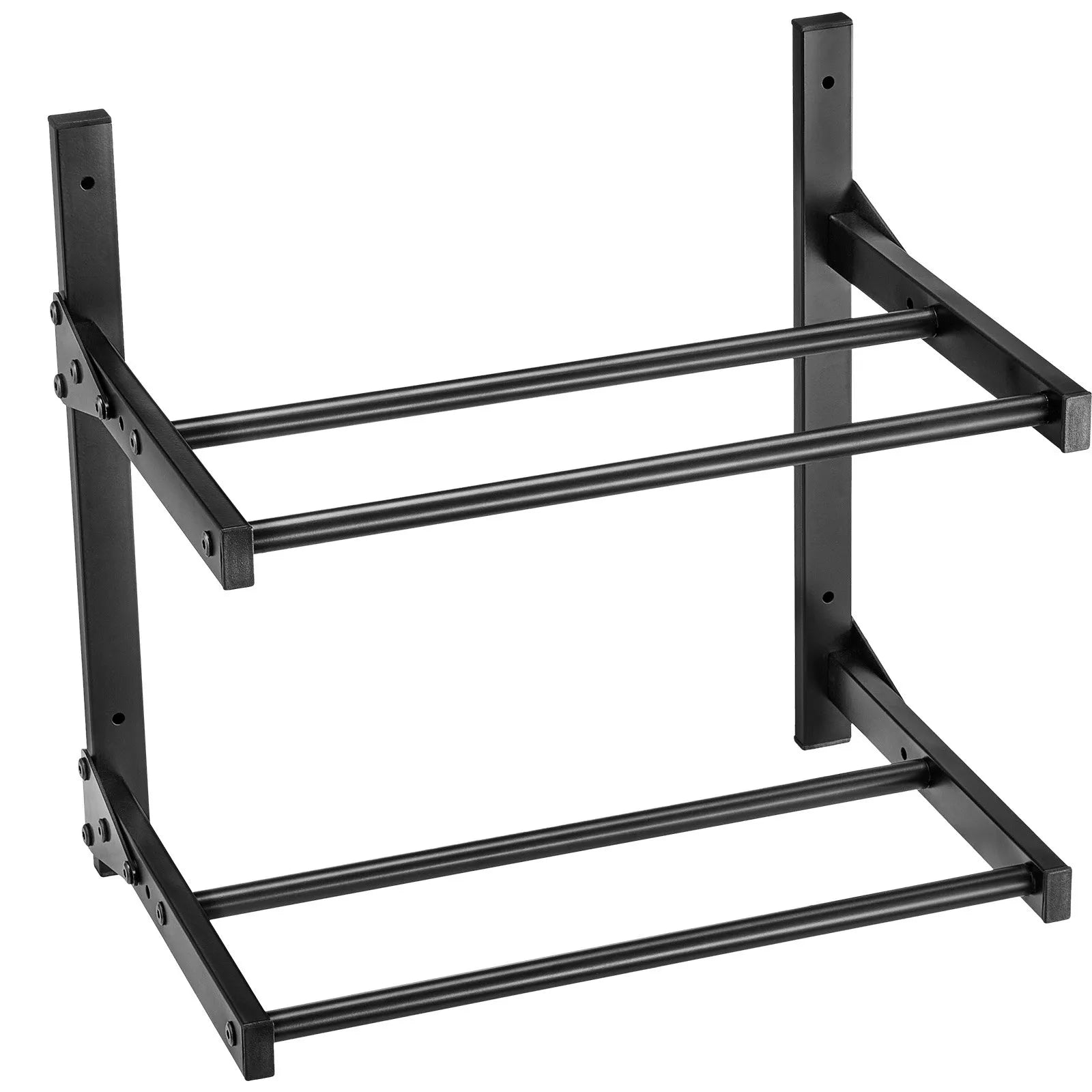 VEVOR Wall Mount Printer Filament Storage Rack, 2-Tier Wall Bracket Storage Shelf, Rolling Filament Spool Holders Racks with Wheels, Filaments Organzied for 3D Printing Studio, Workshop (Shelf Only) 