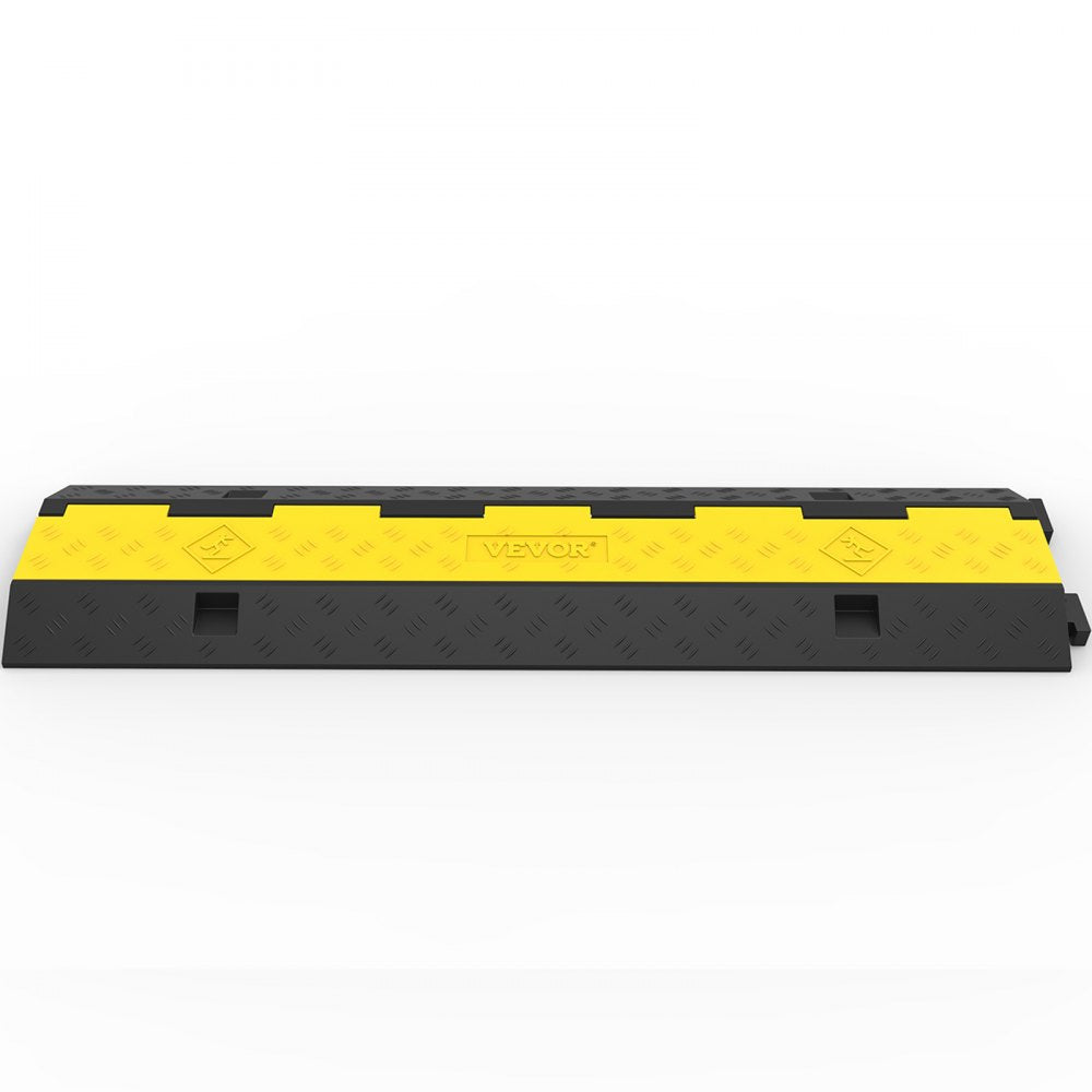 VEVOR Cable Protector Car Dual Channel Rubber Channel Cable Protector Capacity 11000lbs Cable Hose Protector 3 Pack (3 Pack) 