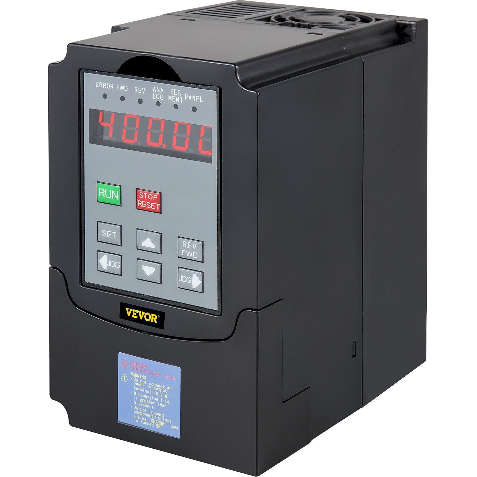 VEVOR VFD 4KW, Variable Frequency Drive 18.5A, CNC VFD Motor Drive Inverter Converter 220V, for Spindle Motor Speed Control (1or 3 Phase Input, 3 Phase Output) 