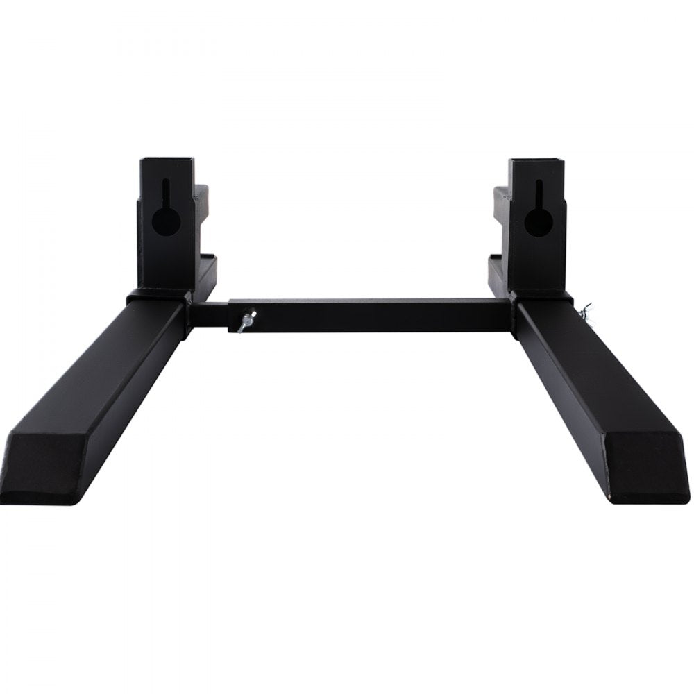 VEVOR Pallet Forks 42.9\" 4000 Lbs Max, Clamp On Tractor Bucket Forks with Adjustable Stabilizer Bar, Heavy Duty Front Loader Forks 58.7\" Total Length, Fork Attachment for Skid Steer, Loader Bucket 