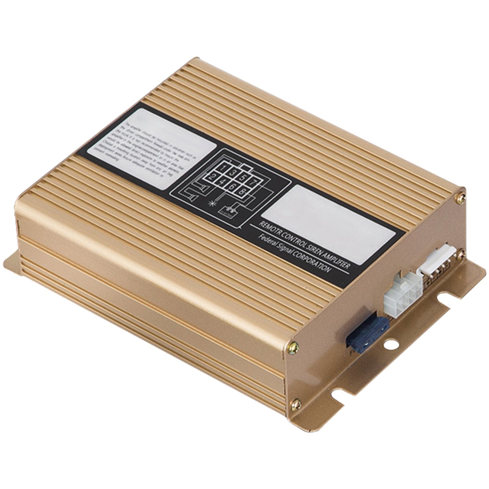 VEVOR 400W 8 Sound Loud Car Warning Police Fire Emergency Alarm Fire Siren 1 Horn PA Speaker MIC System Vehicle Siren 