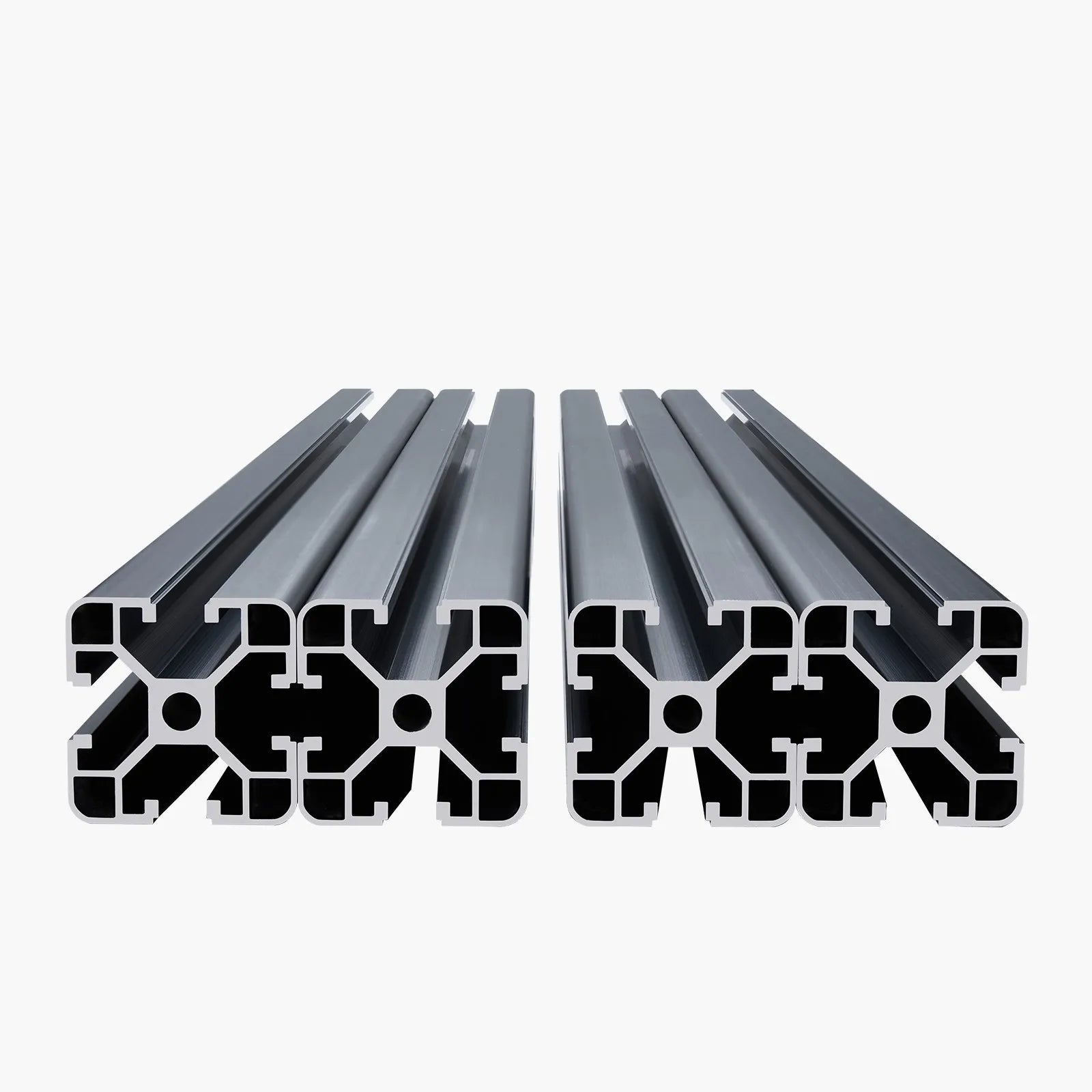 VEVOR 4PCS 4040 Aluminum Extrusion Profile 39.4" (1000mm) T-Slot Linear Rails, European Standard Anodized 6063-T5 Aluminum for CNC Machines, 3D Printers, Laser Engravers & DIY Projects - Black