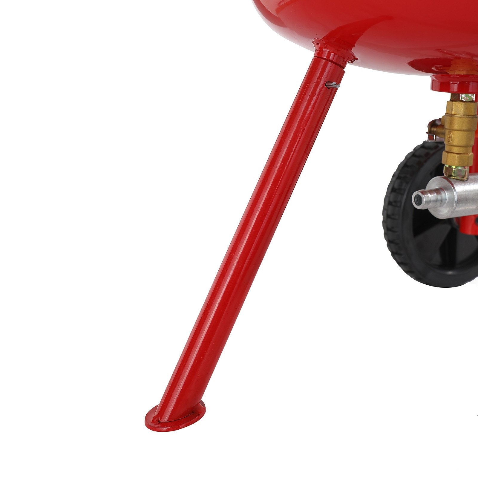 VEVOR 10Gal/40L Sandblaster Equipped w/Nozzle Shut-Off Valve Pressure Gauge Ceramic Nozzle Rubber Wheels Grit Power Sand Blasters Portable Sandblasting Equipment 