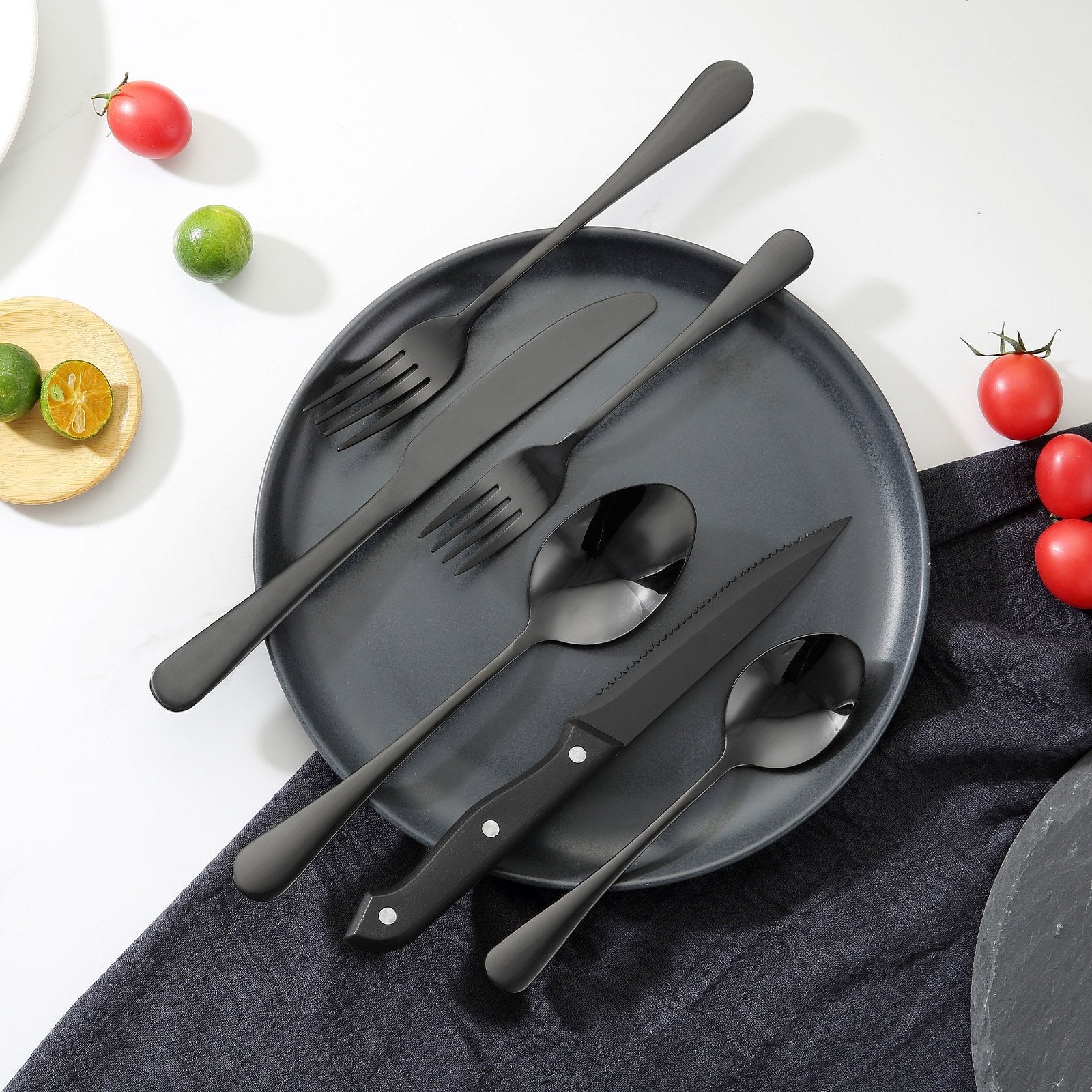 VEVOR 48-Piece Silverware Set Stainless Steel Cutlery Flatware Utensils for 8 
