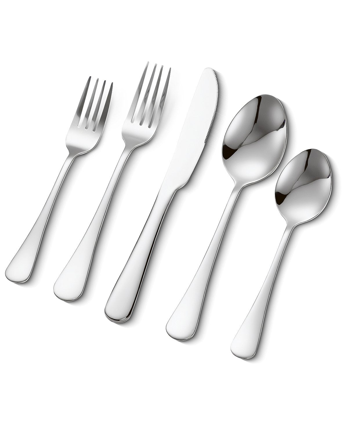 VEVOR 30-Piece Silverware Set Stainless Steel Cutlery Flatware Utensils for 6 