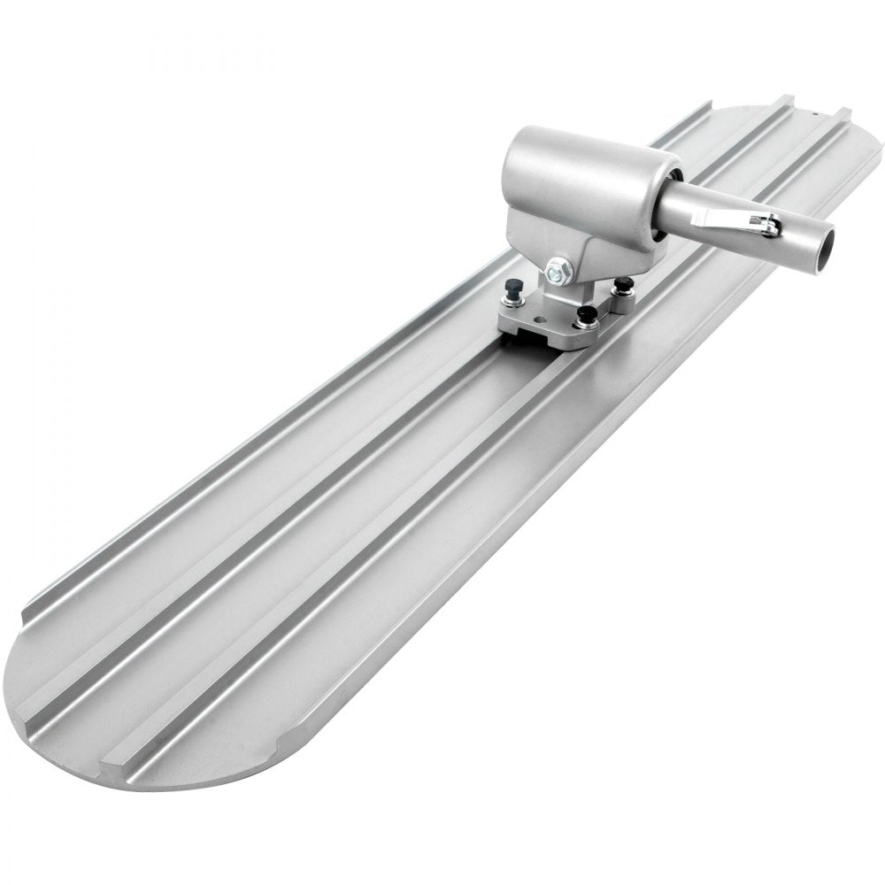 Bull Float Concrete Float 48”x8” Concrete Tool Trowel Float 4 Handles Round End 