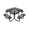 VEVOR Picnic Table Weather Resistant Steel Patio Dining Furniture Set Outdoor