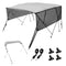 VEVOR 4 Bow Bimini Top Boat Cover, Detachable Mesh Sidewalls, 600D Polyester Canopy with 1