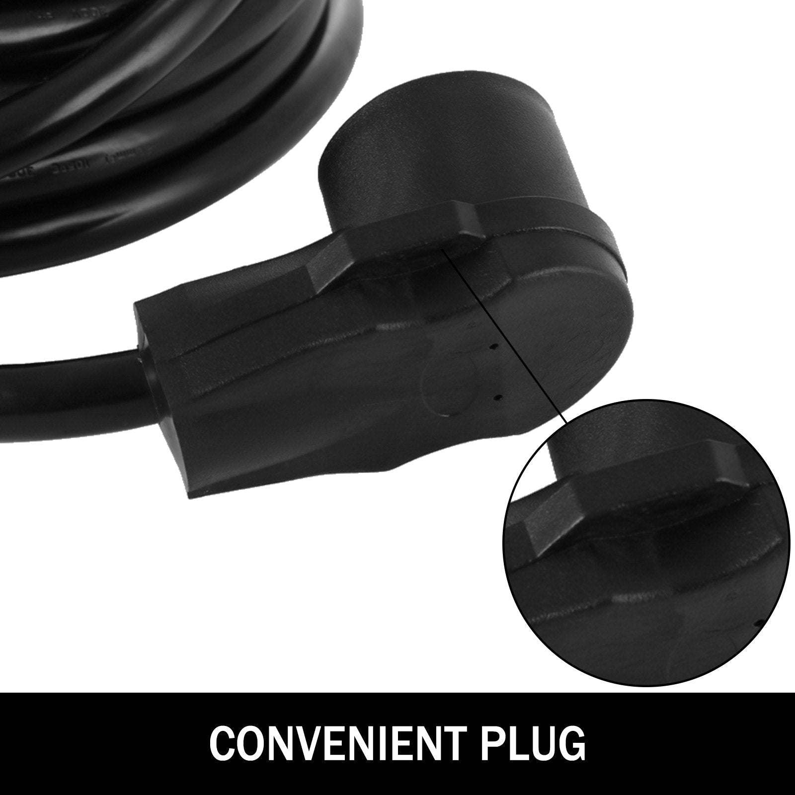 VEVOR RV Power Cord 50Ft 40 Amp RV Extension Cord AWG8 40 amp rv Extension Cord Truck Trailer Motorhome Camper RV Cord Grip Handles Camper Trailer Power Supply Cable 