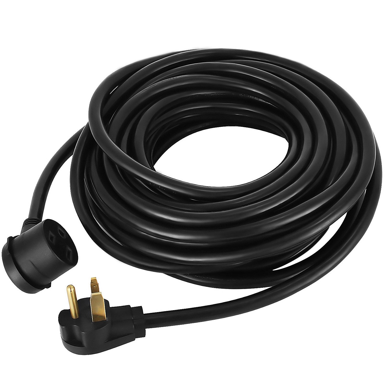VEVOR Extension Cord, 50ft 250 Volt, 10 Gauge Heavy Duty Outdoor Welder Extension Cord with 10 Awg 3 Prong, 30 Amp Power Extension for Welding Machines, NEMA 6-50 Plug, ETL Approved, Black 