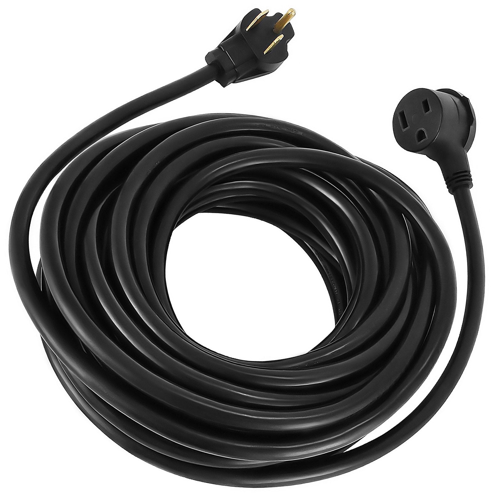 VEVOR Extension Cord, 50ft 250 Volt, 10 Gauge Heavy Duty Outdoor Welder Extension Cord with 10 Awg 3 Prong, 30 Amp Power Extension for Welding Machines, NEMA 6-50 Plug, ETL Approved, Black 