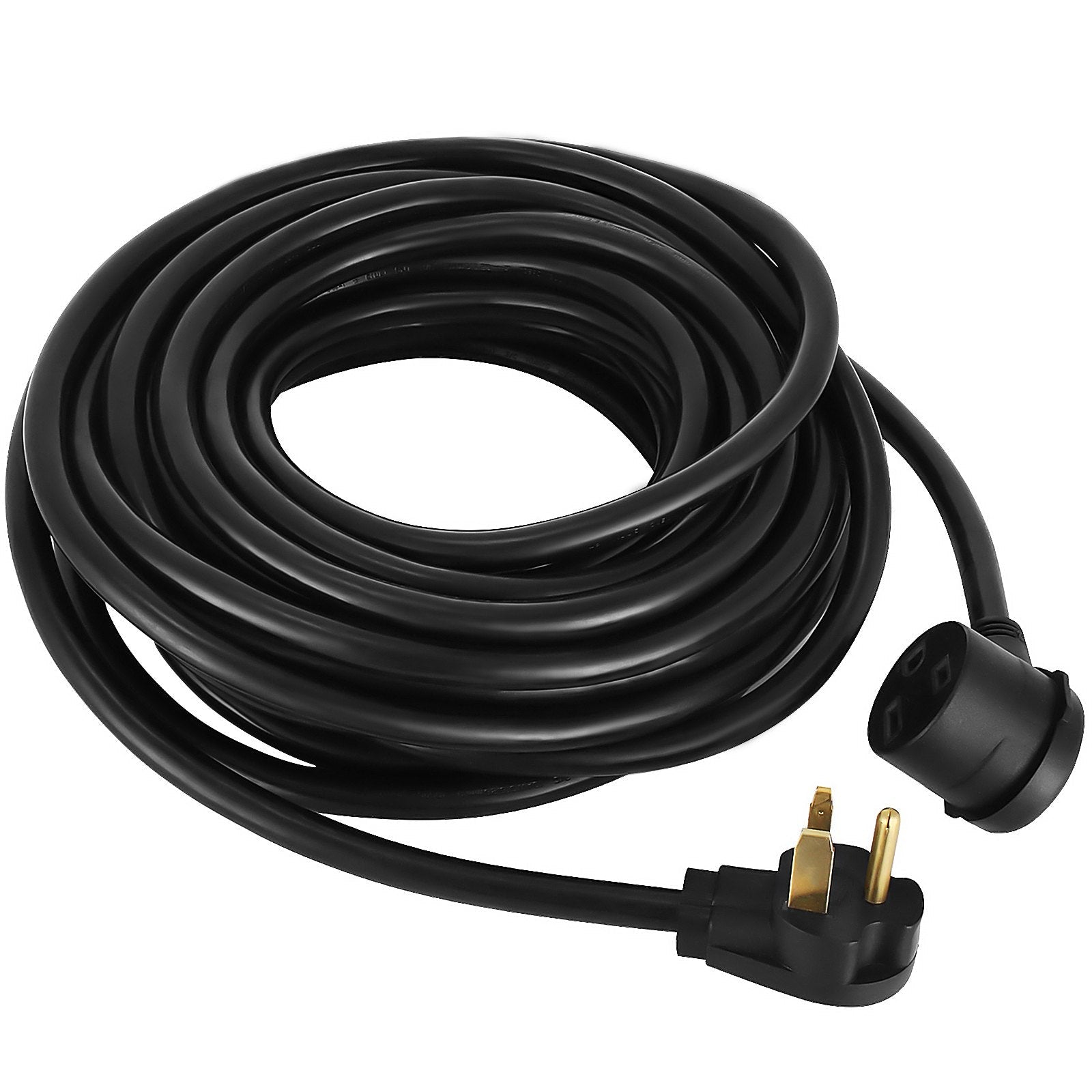 VEVOR Extension Cord, 50ft 250 Volt, 10 Gauge Heavy Duty Outdoor Welder Extension Cord with 10 Awg 3 Prong, 30 Amp Power Extension for Welding Machines, NEMA 6-50 Plug, ETL Approved, Black 