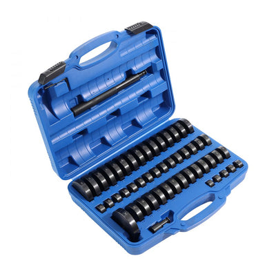 VEVOR 52PCS Custom Bushing Bearing & Seal Driver Set, Transmission Wheel Axle Bearing Race, Seal Driver Installer Remover, 18-65mm & 74mm Metric Discs Bush Removal Puller Bearing Press Tool Kit 