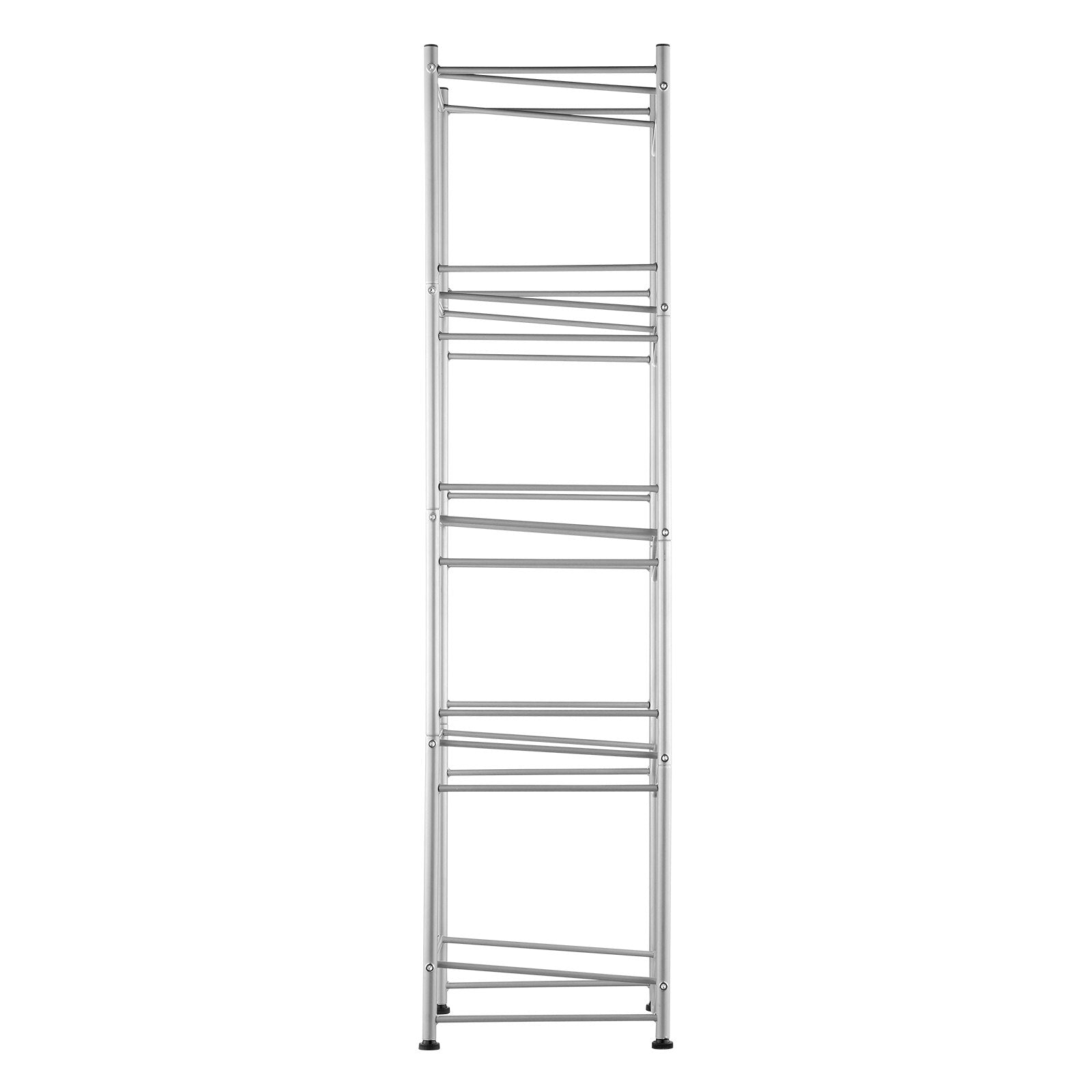 VEVOR 5 Tiers Water Jug Holder Single Row Water Bottle Rack for 5 Bottles Silver 