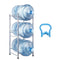 VEVOR 3 Tiers Water Jug Holder Single Row Water Bottle Rack for 3 Bottles Silver