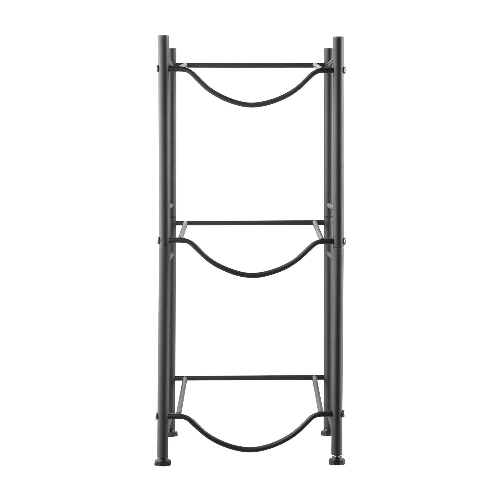 VEVOR 3 Tiers Water Jug Holder Single Row Water Bottle Rack for 3 Bottles Black 