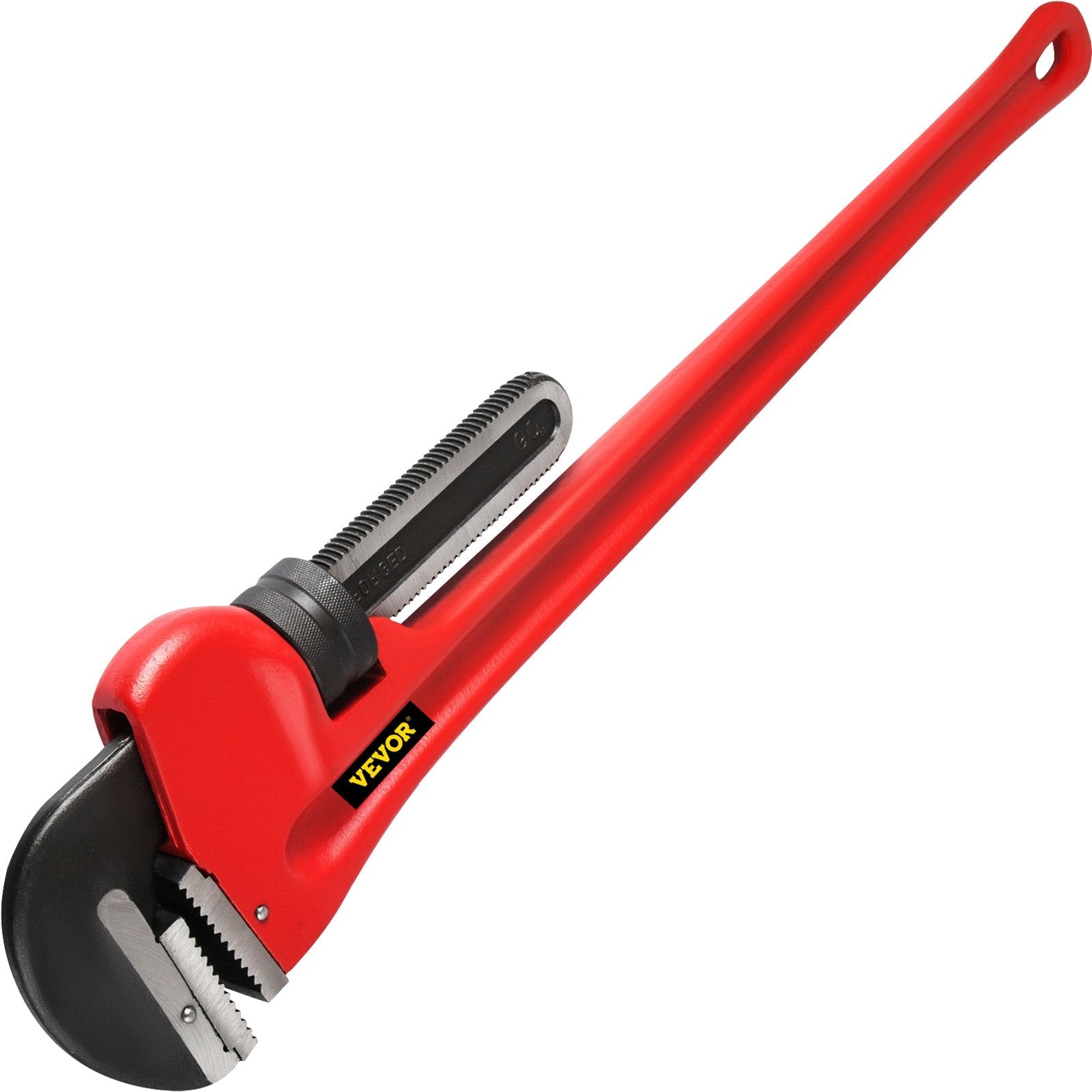 VEVOR 60" Cast Iron Handle Heavy-Duty Hook Jaw Straight Pipe Wrench 