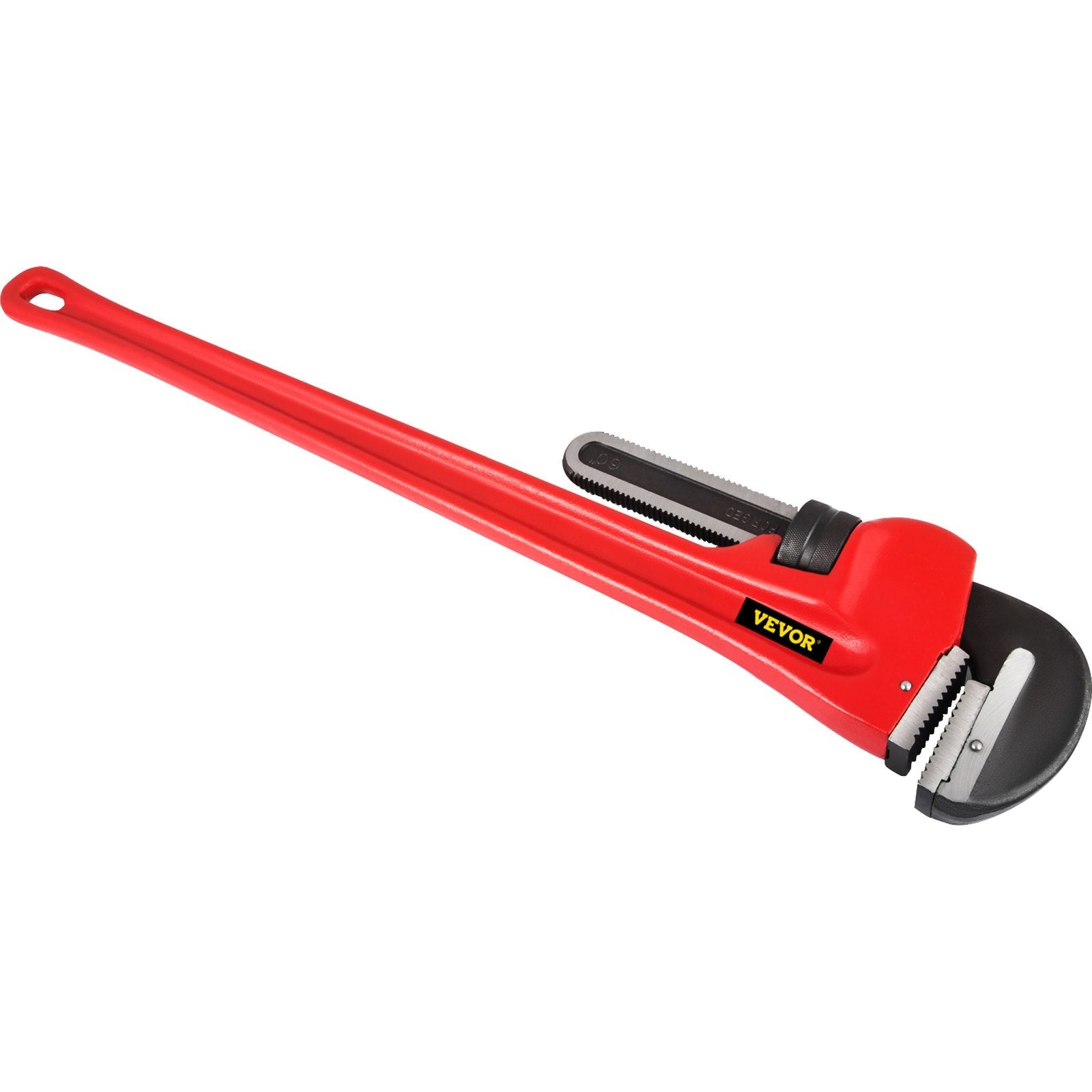 VEVOR 60" Cast Iron Handle Heavy-Duty Hook Jaw Straight Pipe Wrench 