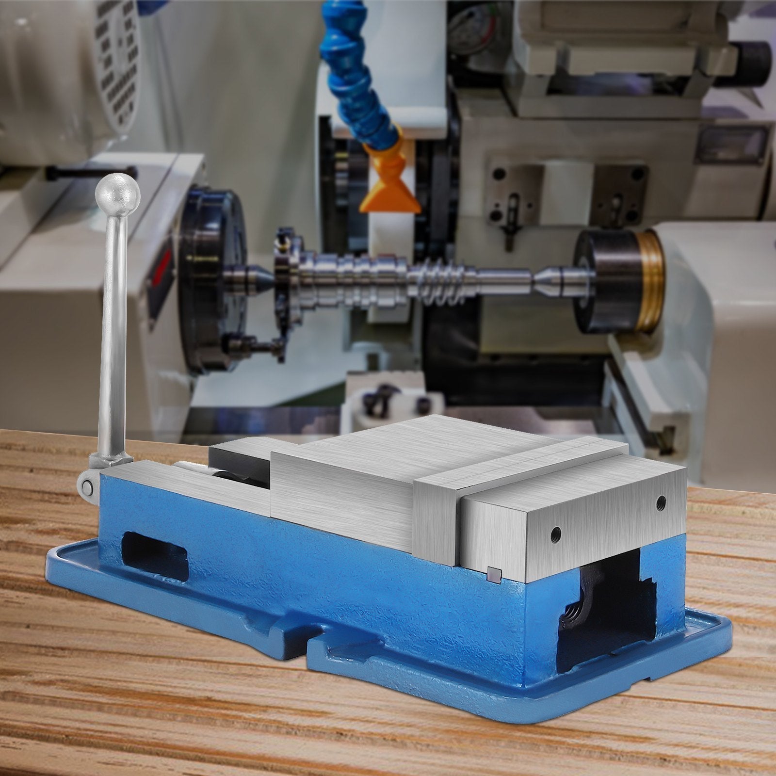 VEVOR 6 Inch ACCU Lock Down Vise Precision Milling Vice 6 Inch Jaw Width Drill Press Vise Milling Drilling Machine Bench Clamp Clamping Vice 