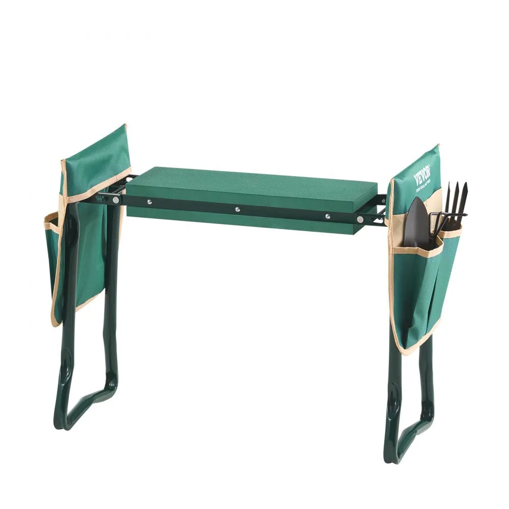 VEVOR Garden Kneeler and Seat 6" Wide Pad 330lbs Capacity Folding Garden Stool