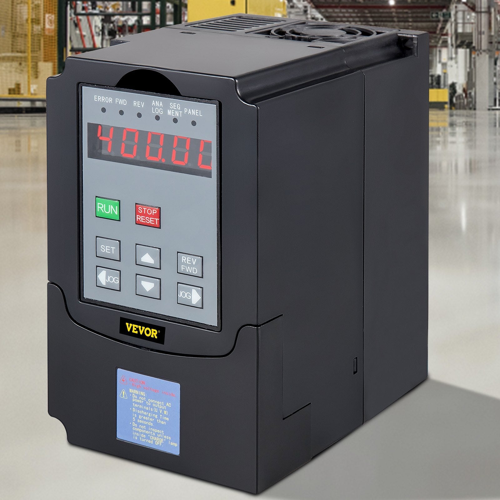 VEVOR VFD 7.5KW,Variable Frequency Drive 35A,CNC VFD Motor Drive Inverter Converter 220V,for Spindle Motor Speed Control (1or 3 Phase Input, 3 Phase Output) 