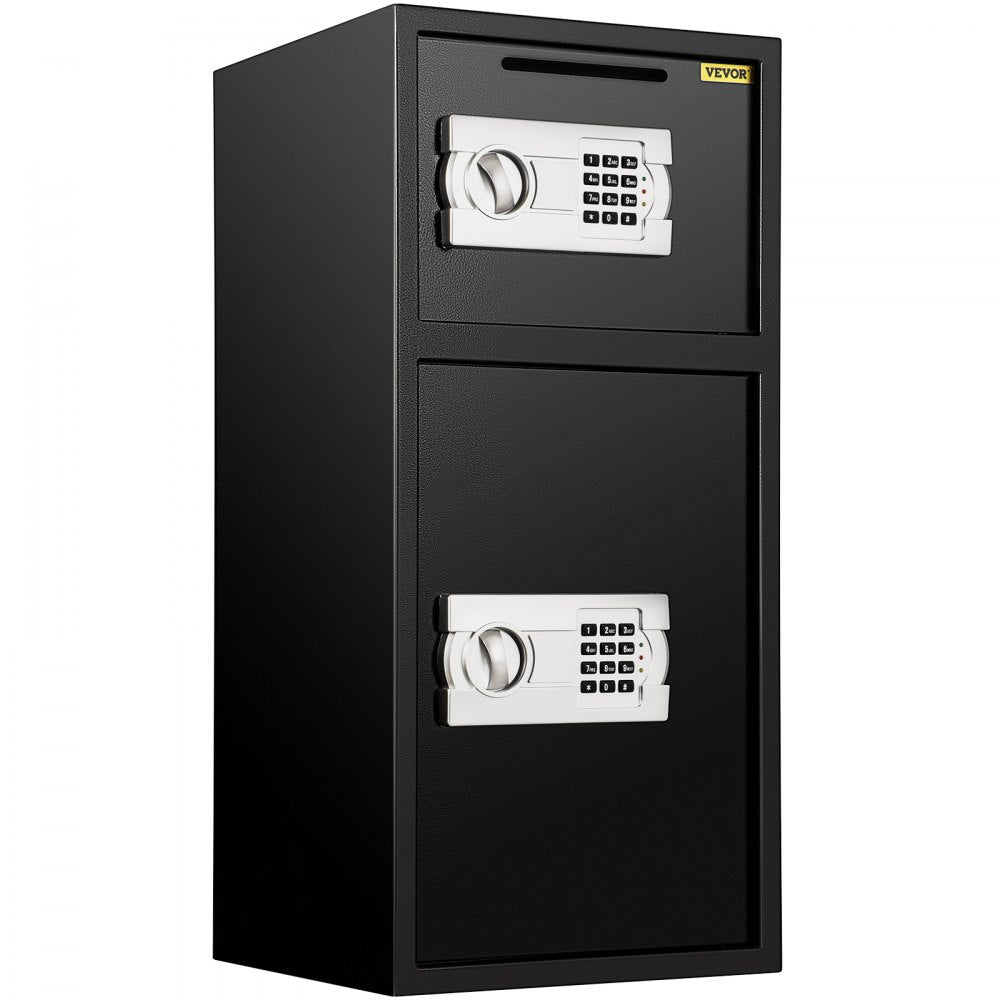 VEVOR 33" Digital Double Door Safe Depository Box Gun Safes Cash Office Security Lock Strong Iron Larger Digital Safe Box 