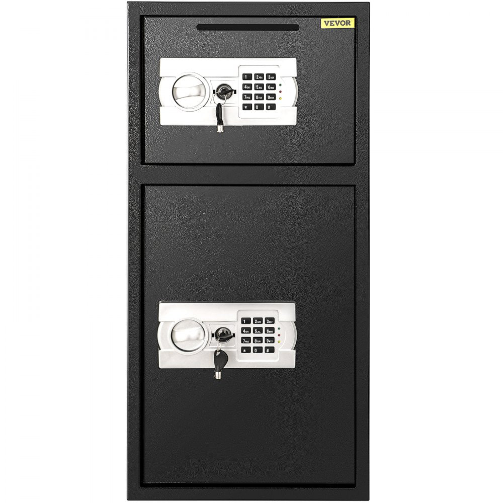 VEVOR 33" Digital Double Door Safe Depository Box Gun Safes Cash Office Security Lock Strong Iron Larger Digital Safe Box 