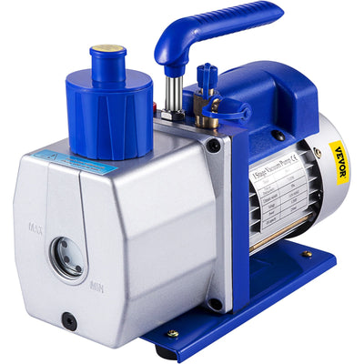 VEVOR Vacuum Pump 7 CFM 1/2 HP 1 Stage Ultimate Vacuum Refrigerant HVAC Air Tool 110V 5PA Air Conditioning Pump for Automobile Reparation Vacuum Evacuation 
