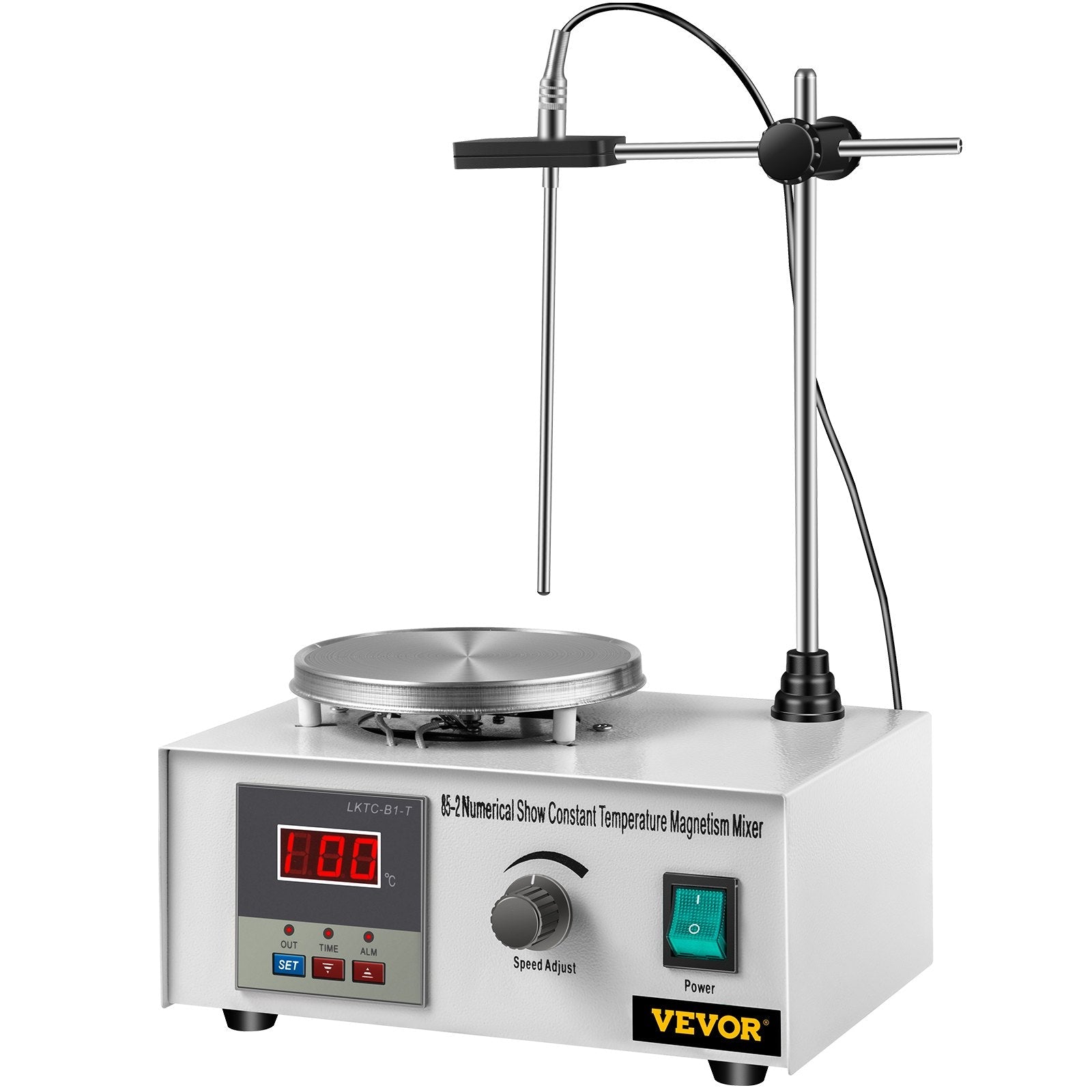 VEVOR 85-2 Magnetic Mixer Hotplate 1000ml Magnetic Heating Plate Magnetic Stirrer with Hotplate 110V Magnetic Stirring Mixer 
