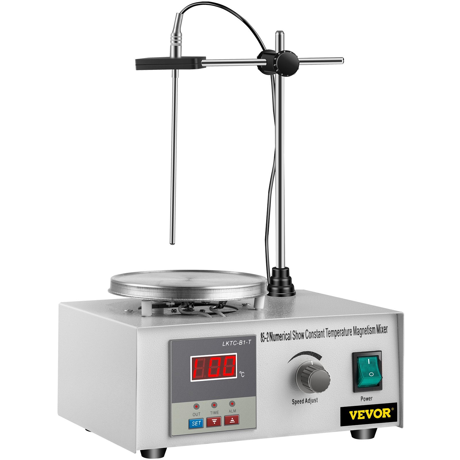 VEVOR 85-2 Magnetic Mixer Hotplate 1000ml Magnetic Heating Plate Magnetic Stirrer with Hotplate 110V Magnetic Stirring Mixer 