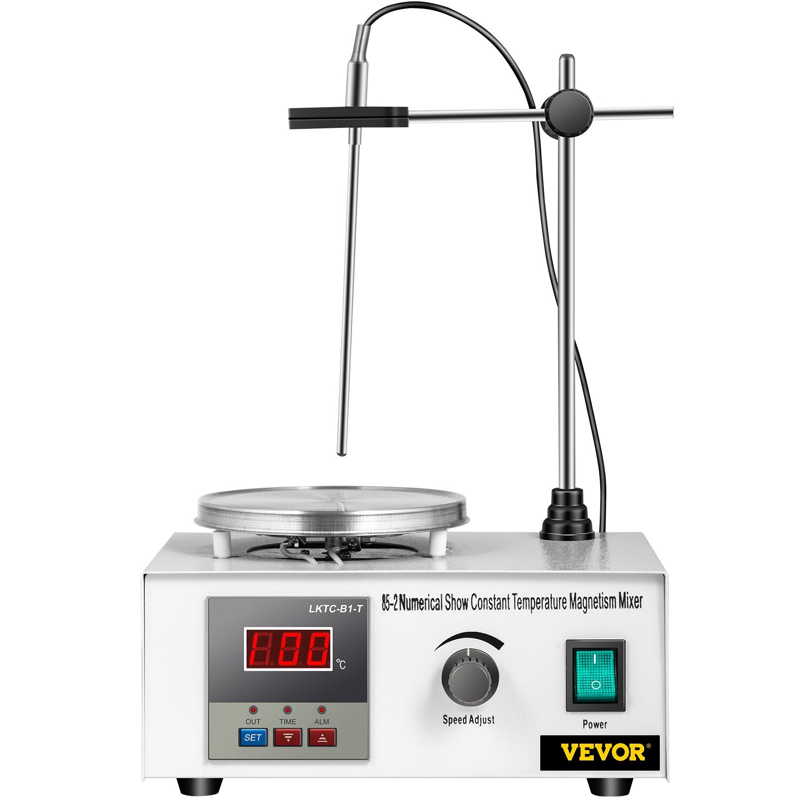 VEVOR 85-2 Magnetic Mixer Hotplate 1000ml Magnetic Heating Plate Magnetic Stirrer with Hotplate 110V Magnetic Stirring Mixer 