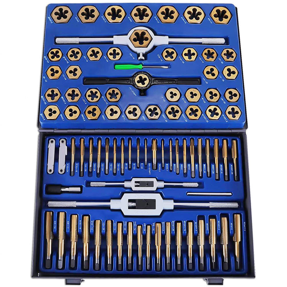 86pcs Tap And Die Combination Set Sae Finetungsten Steel Titanium Metric Tools 