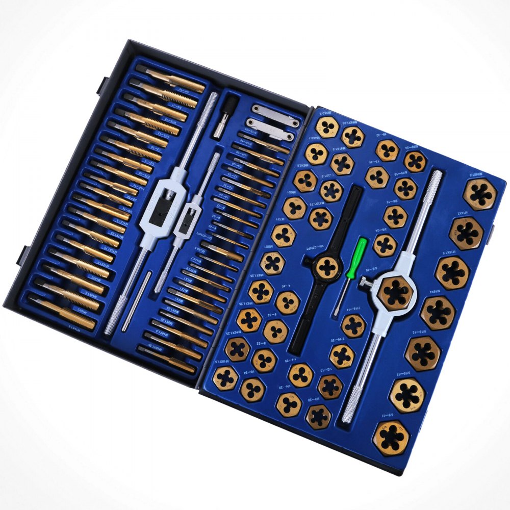 86pcs Tap And Die Combination Set Sae Finetungsten Steel Titanium Metric Tools 
