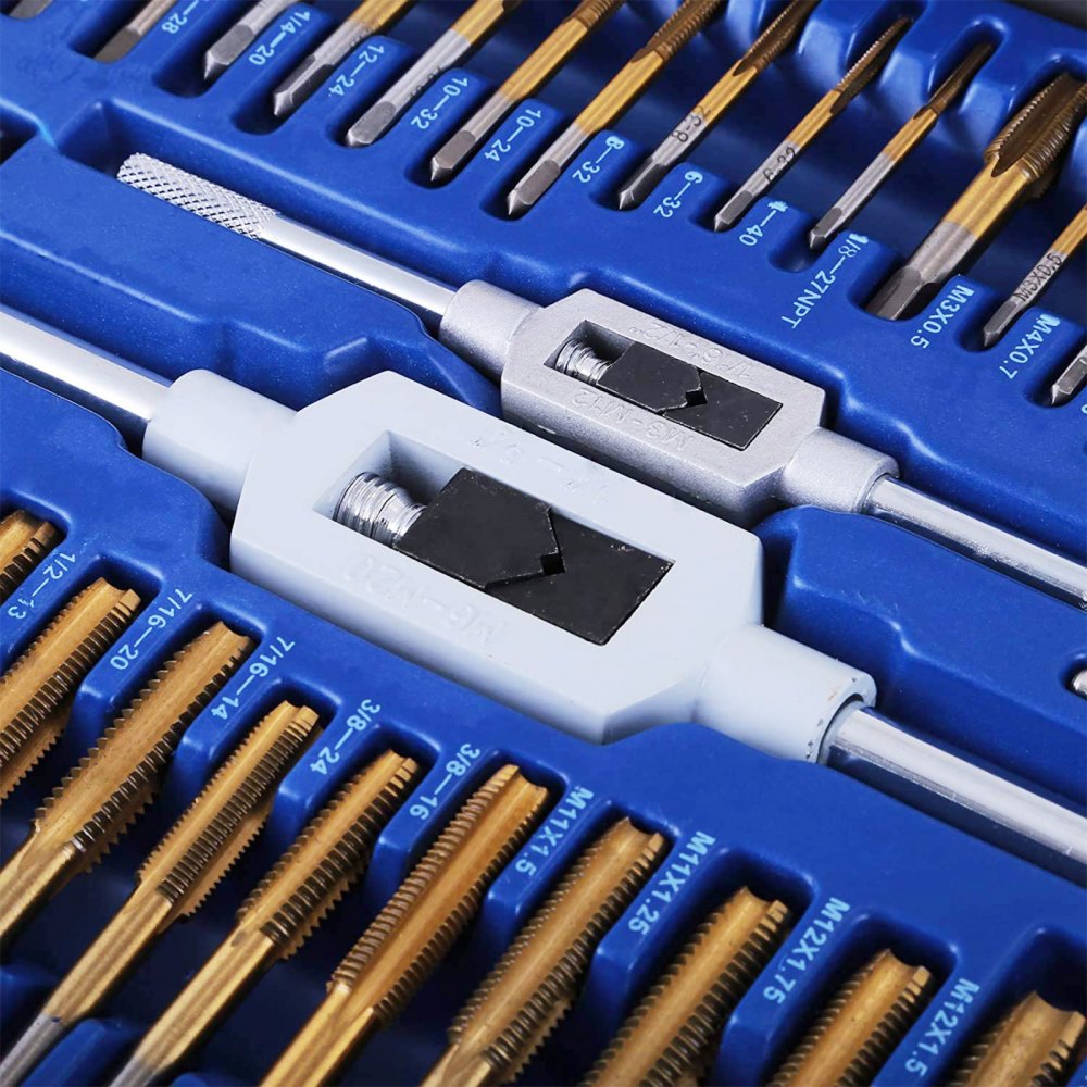 86pcs Tap And Die Combination Set Sae Finetungsten Steel Titanium Metric Tools 