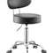 VEVOR Shop Stool Adjustable Garage Seat 300 lbs Load with Backrest & Wheels