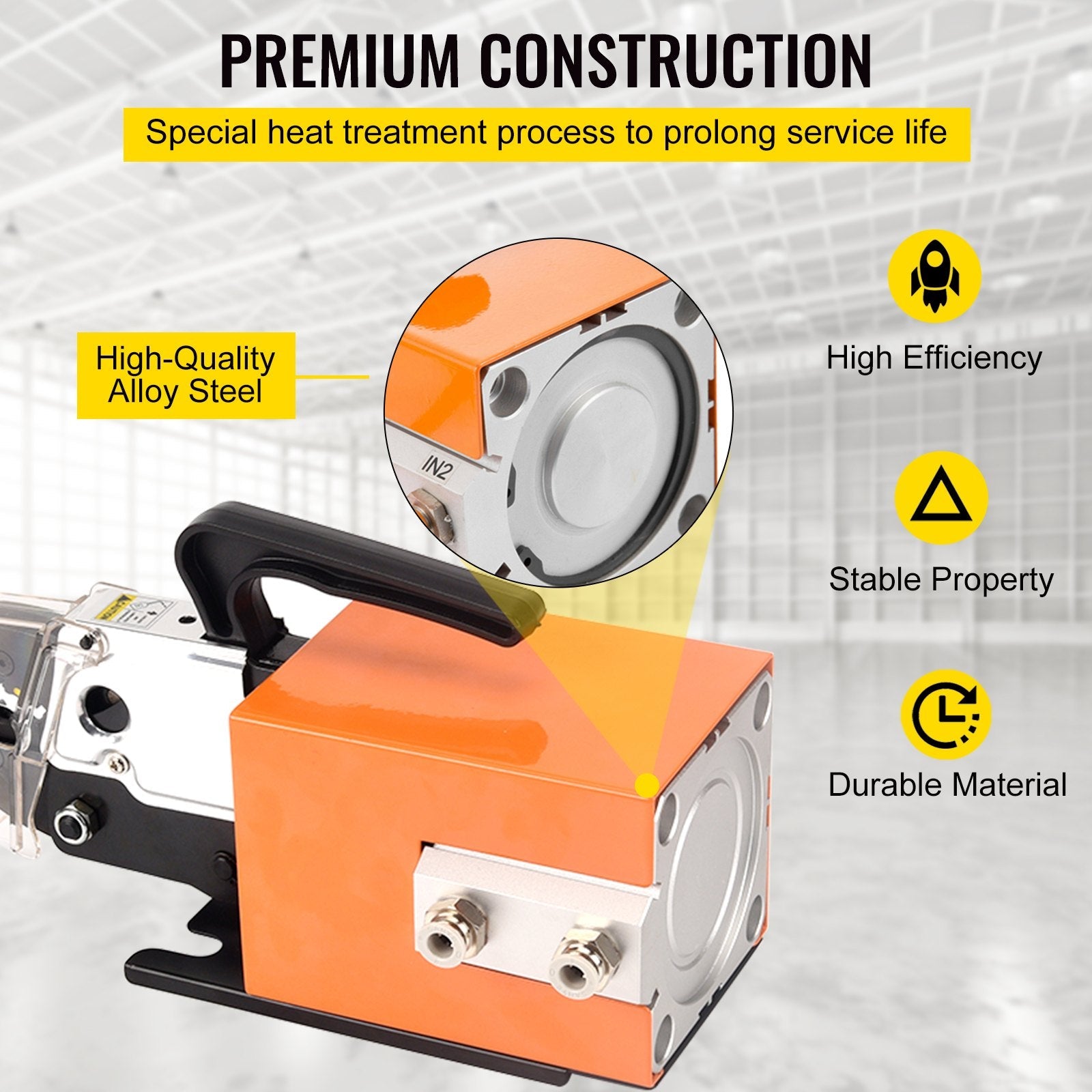 VEVOR AM-10 Pneumatic Crimping Machine Tools for Terminals w/ CE certification 