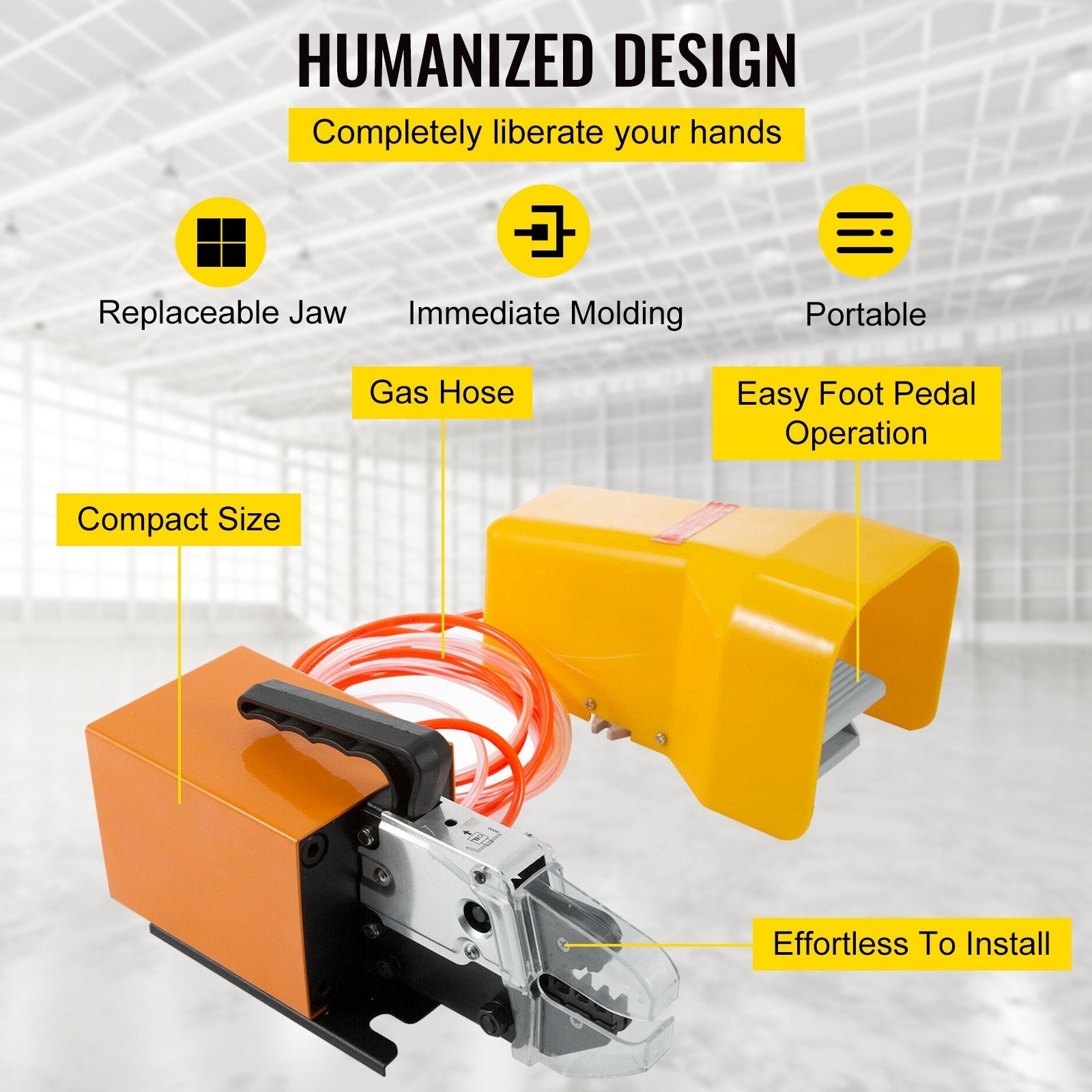 VEVOR AM-10 Pneumatic Crimping Machine Tools for Terminals w/ CE certification 