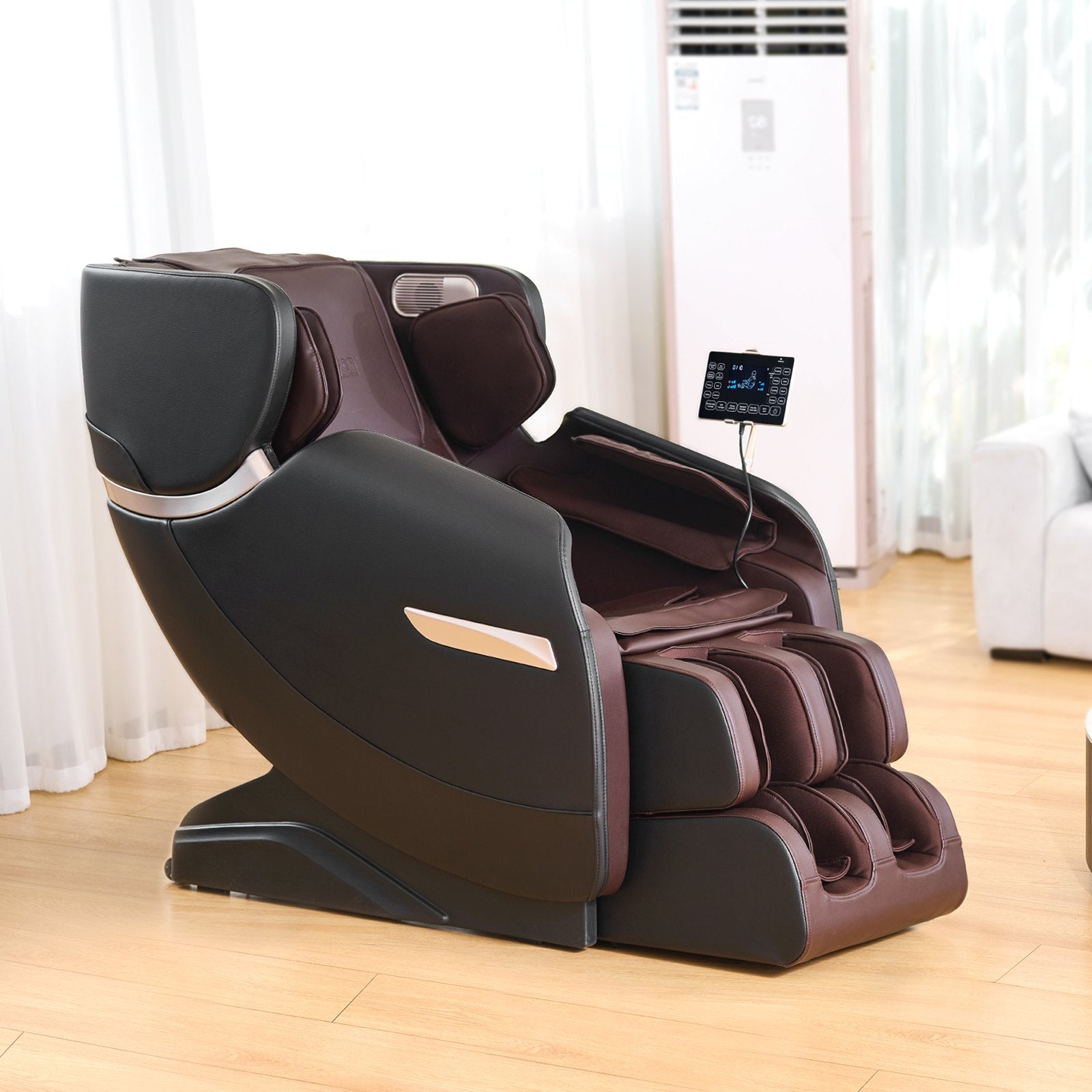 VEVOR Massage Chair - Full Body Zero Gravity Recliner with Multi Auto Modes, 3D Shiatsu, Heating, Bluetooth Speaker, Airbag, Foot Roller, and Touch Screen 
