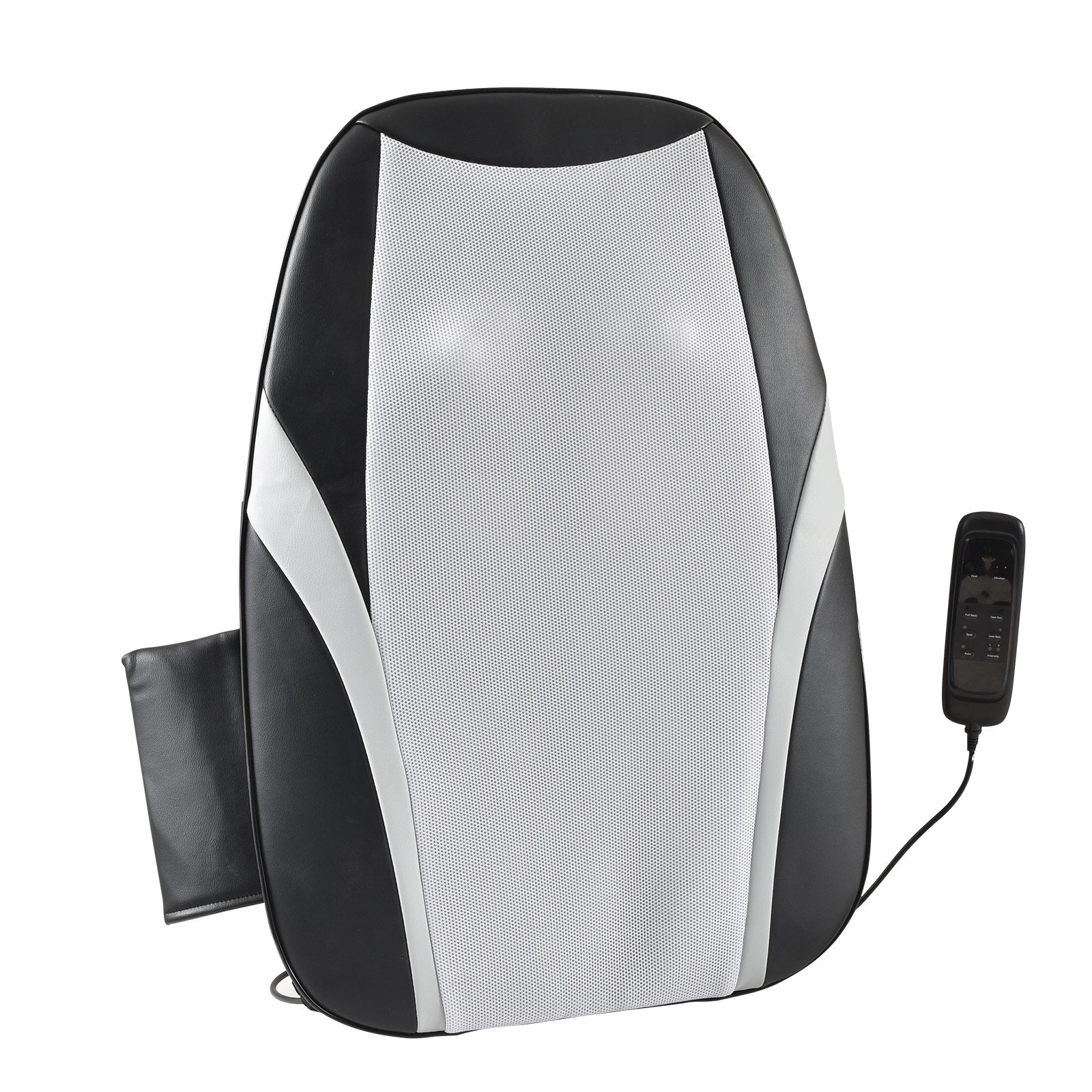 VEVOR Shiatsu Back Massager with Heat, Massage Seat Cushion with 2-Group Back Shiatsu Rollers and 2 Seat Vibration Motors, Fatigue Relief Seat Massage Chair Pad with 5 Vibration Modes for Home Office 